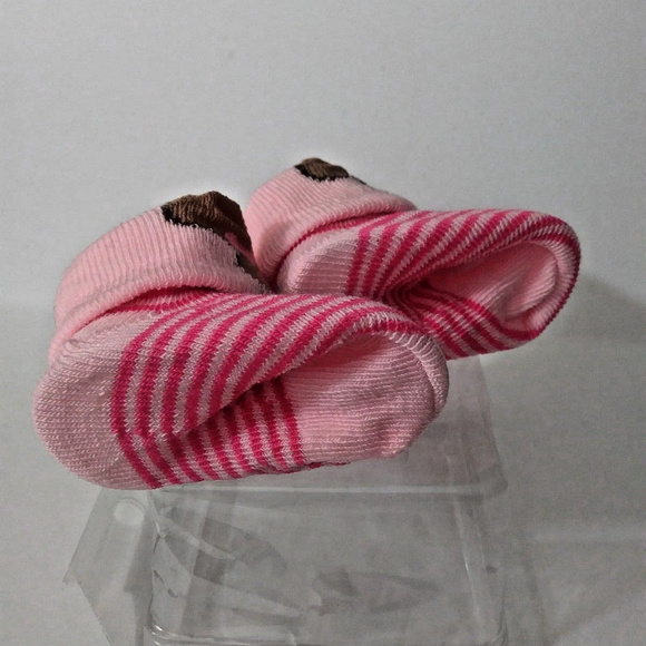 (SOLD)Teddy Bear Baby Crib Sock Shoes Baby Booties - Picture 4 of 4